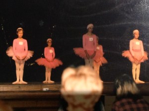 As you can see, I was inspired by dance from an early age. That's me in the front row in the dark. Check my face. No wonder the spotlight was on the others!