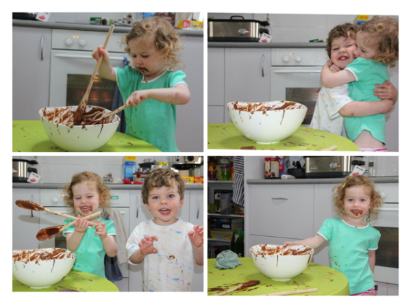 Baking a while back (I did tell you it's a rare event).