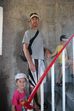 Inside the lighthouse