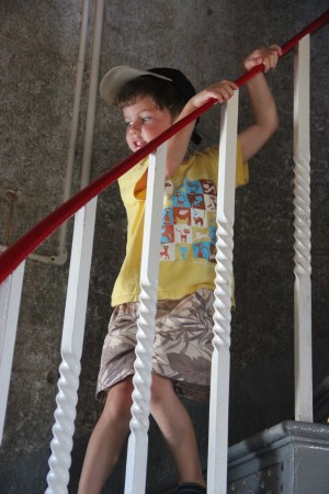 Climbing the lighthouse